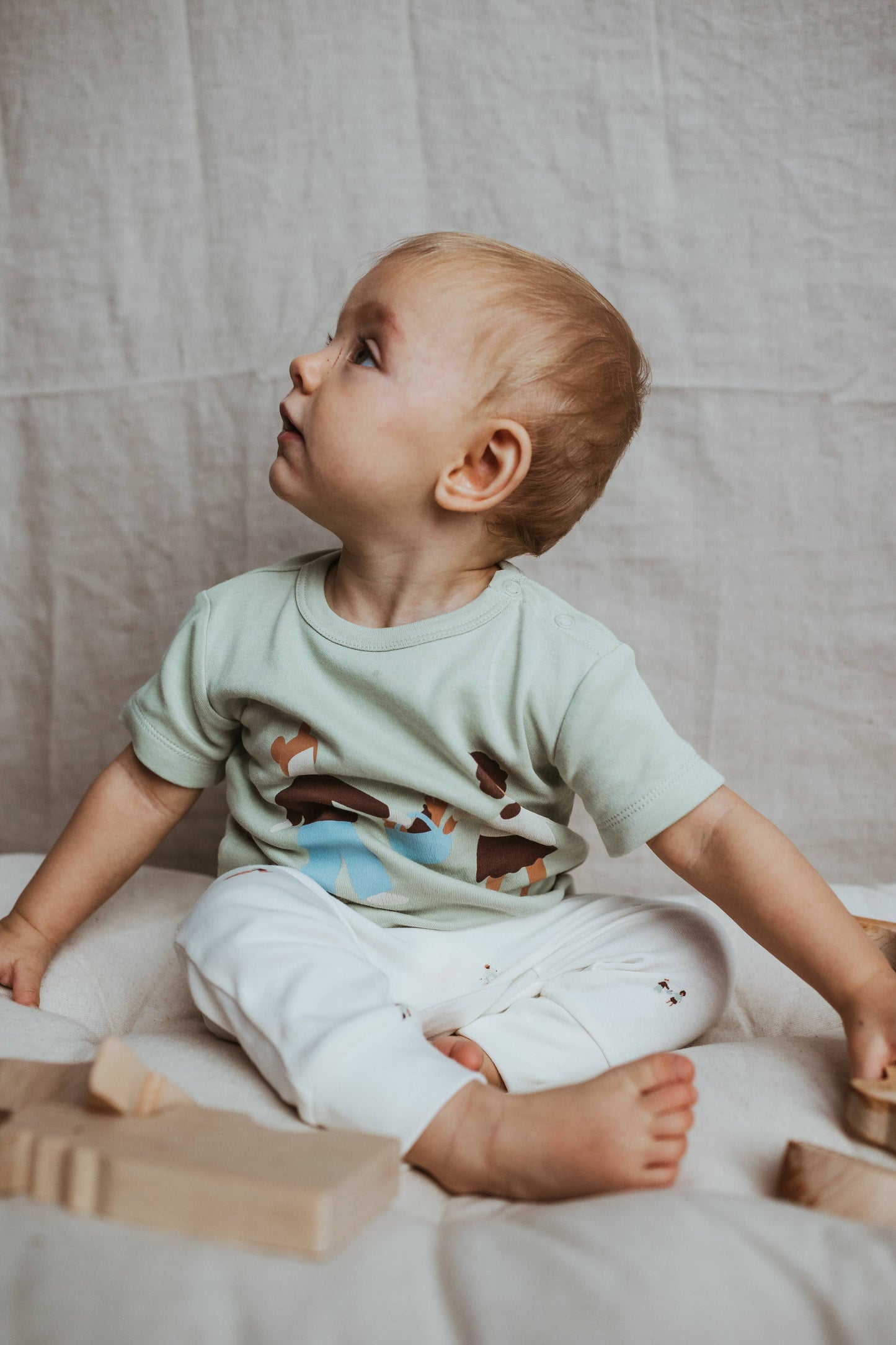 100% Organic Cotton Leggings in Sandstone