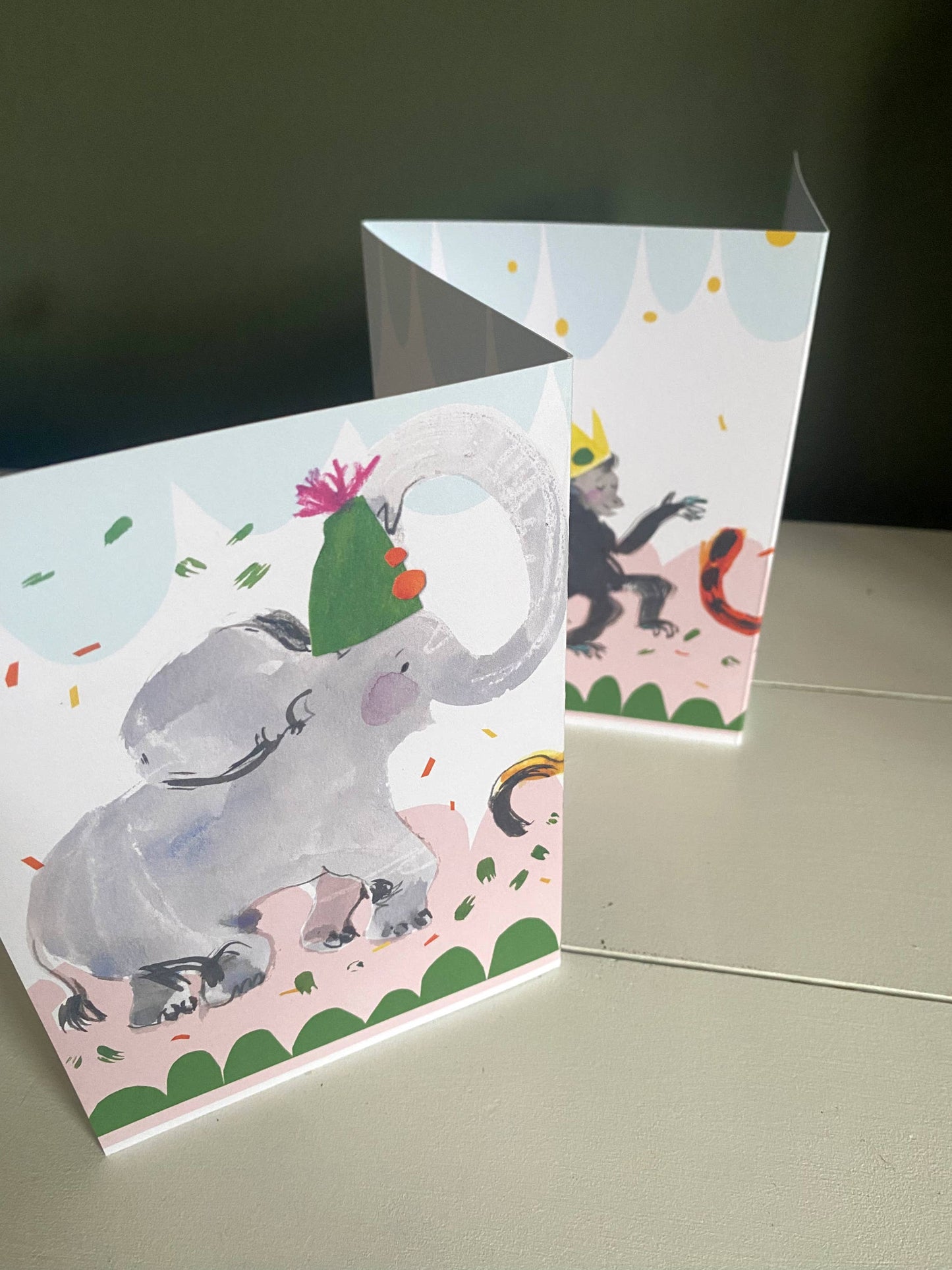 Party Animals Concertina Card