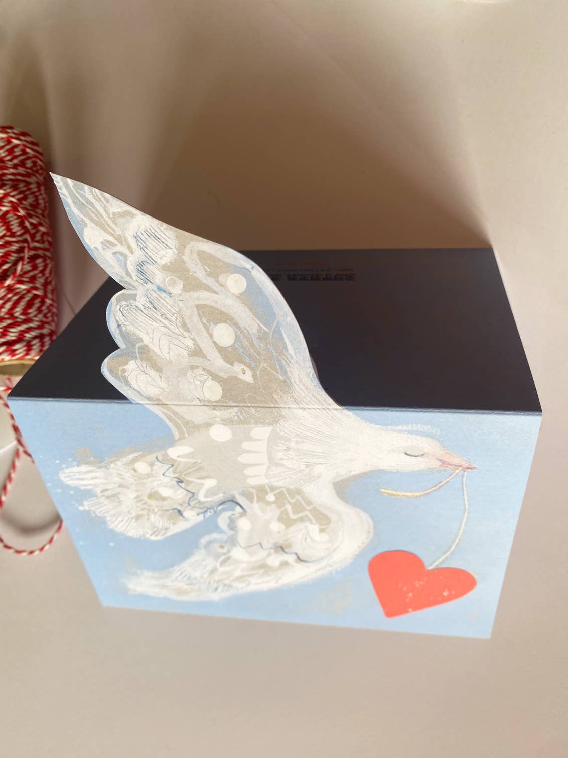 Love Dove Mantelpiece Card