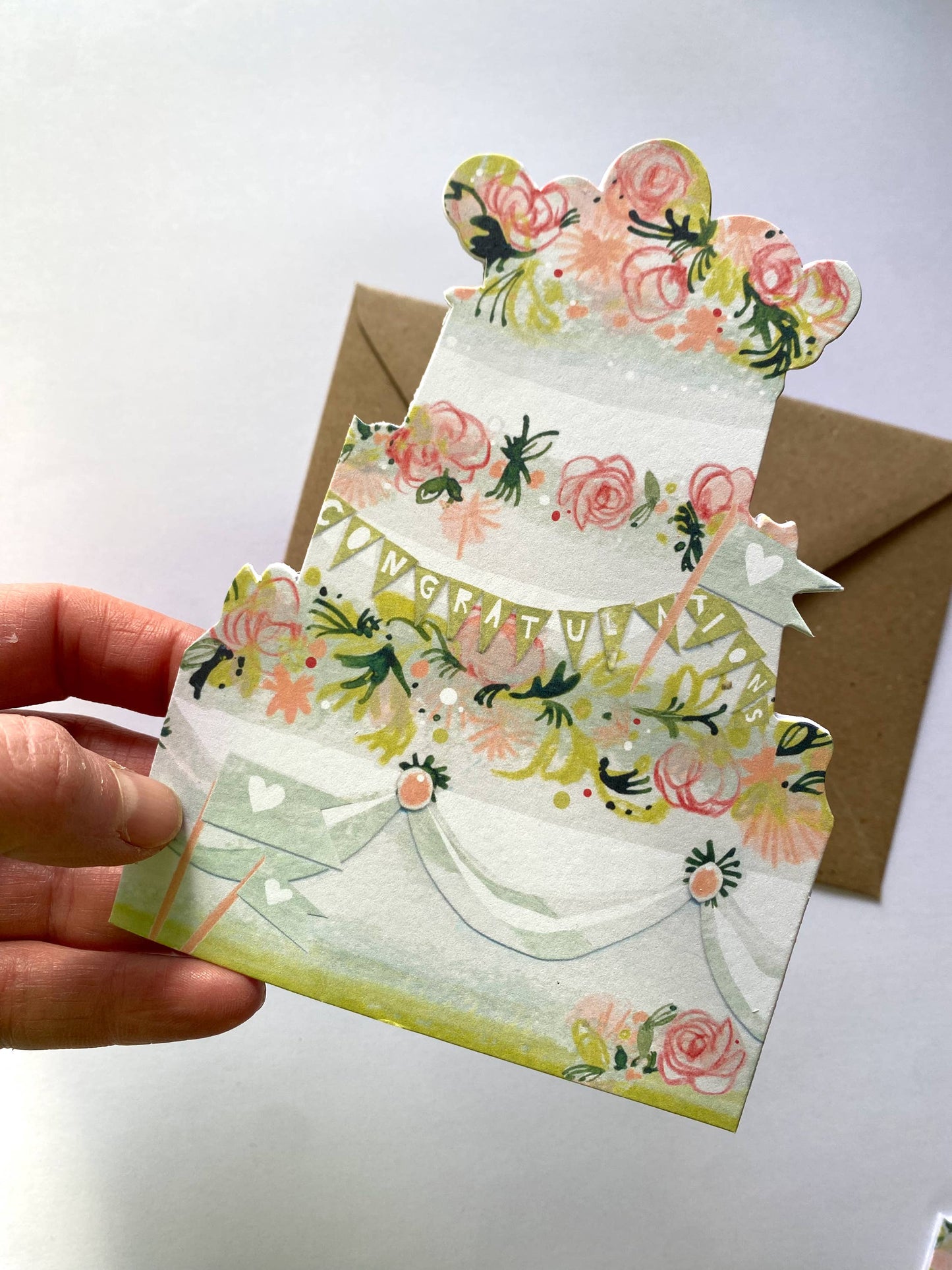 Celebration Cake Mantelpiece Card