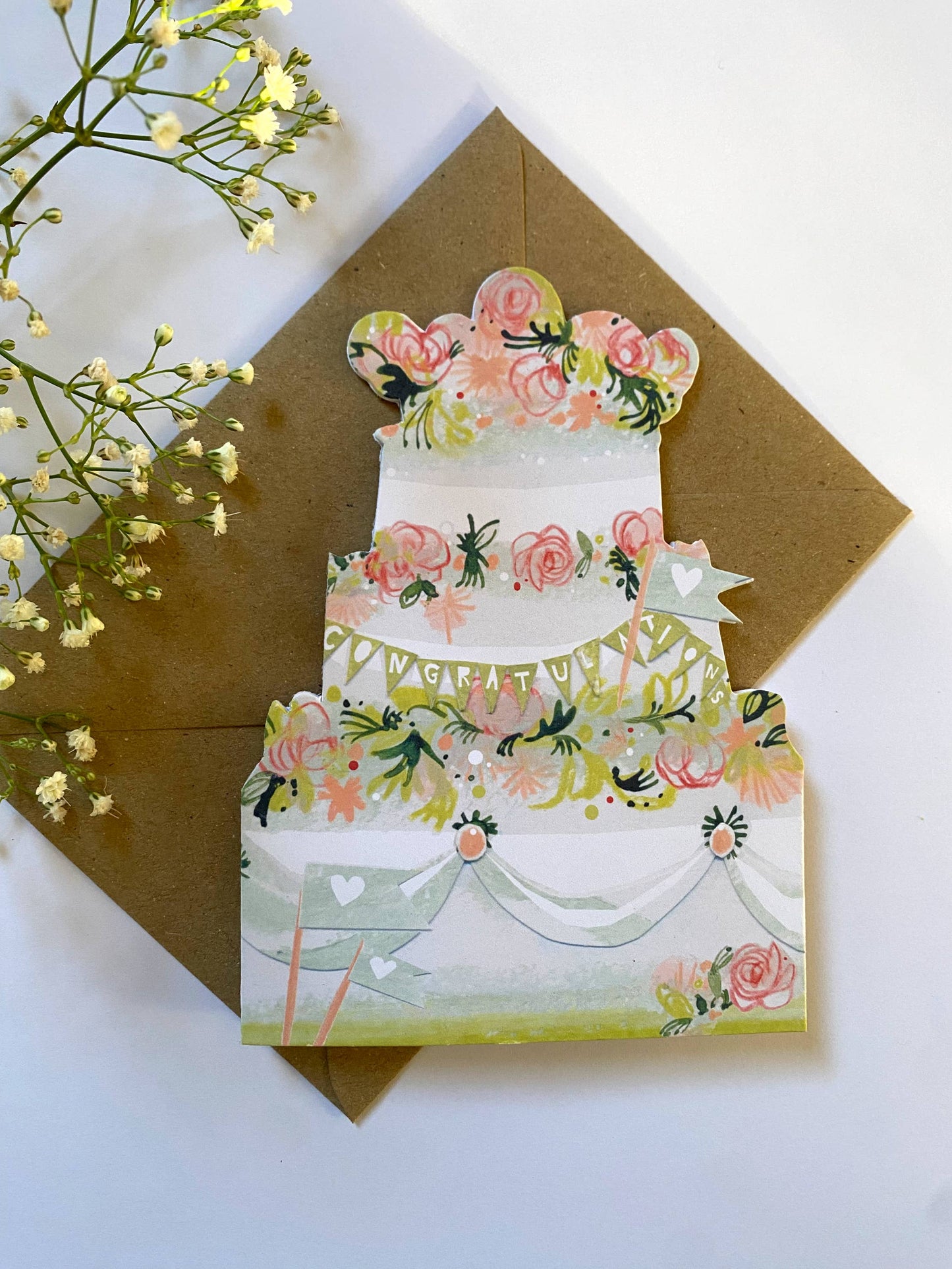 Celebration Cake Mantelpiece Card