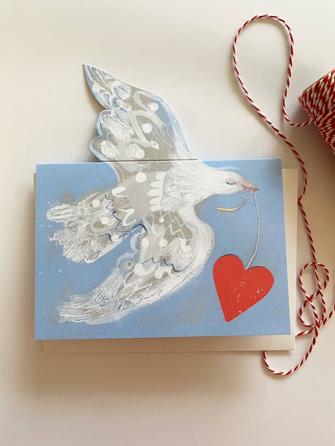 Love Dove Mantelpiece Card