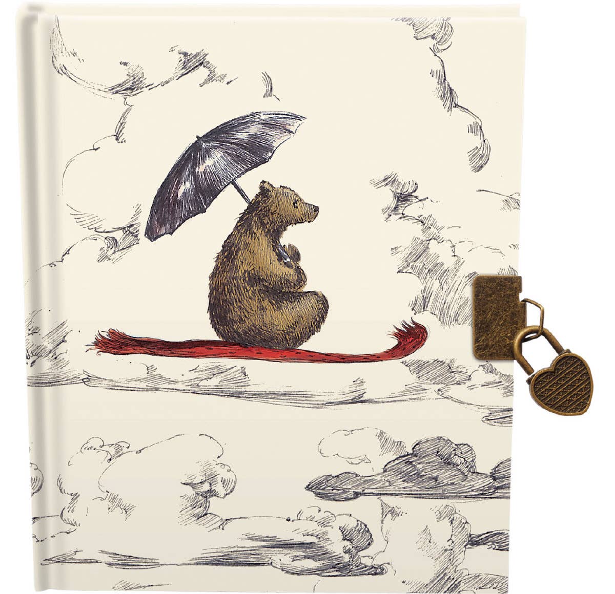 Flying Bear Lockable Notebook