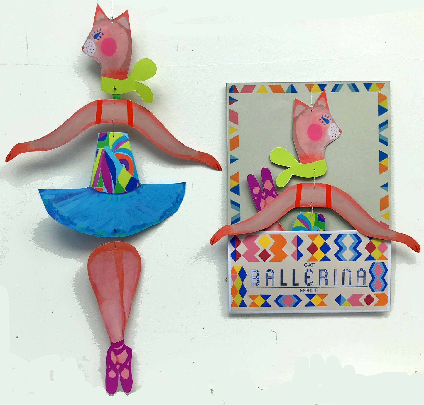 Cat Ballerina Nursery Mobile.