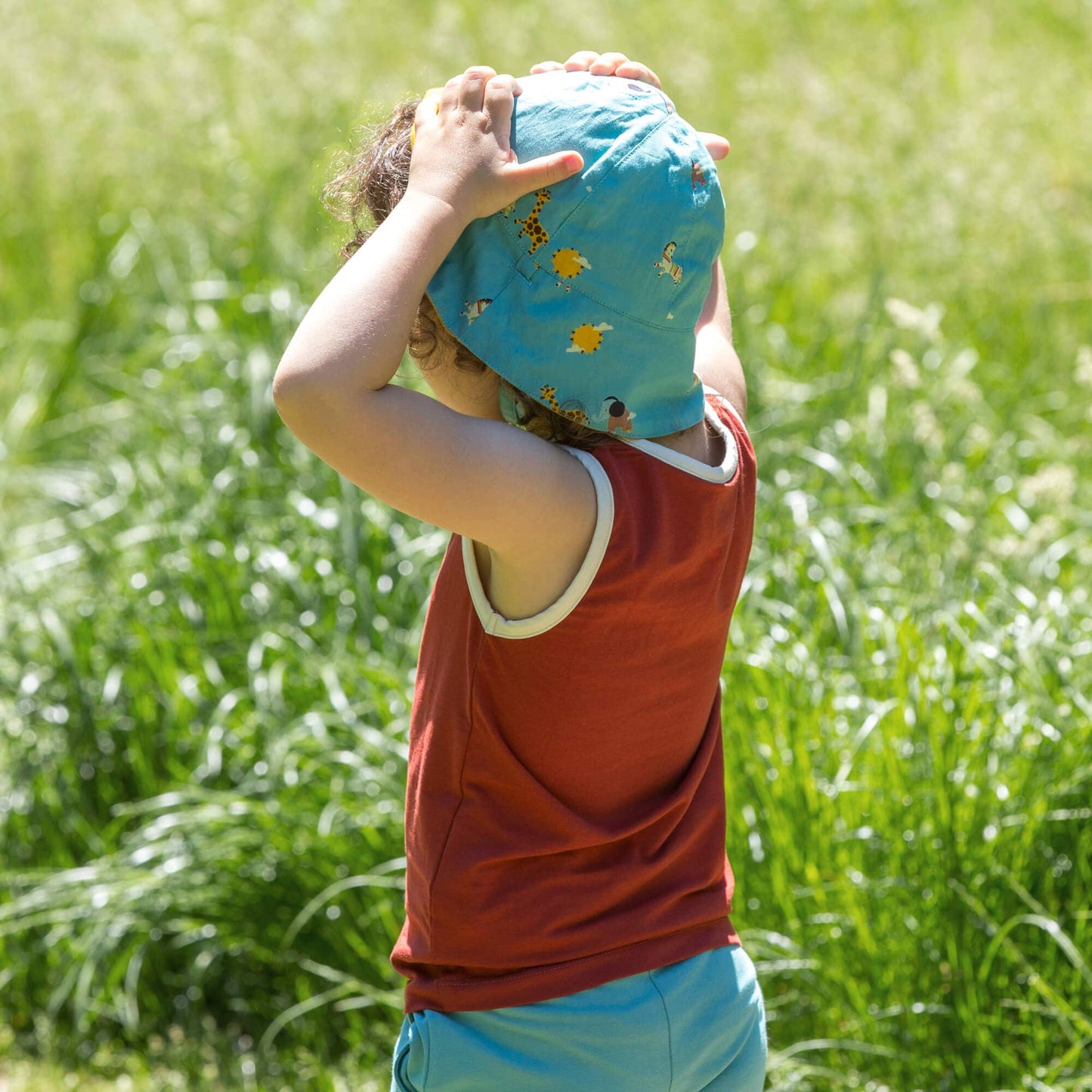 Under The Sun Reversible Sunhat 0-6 months.