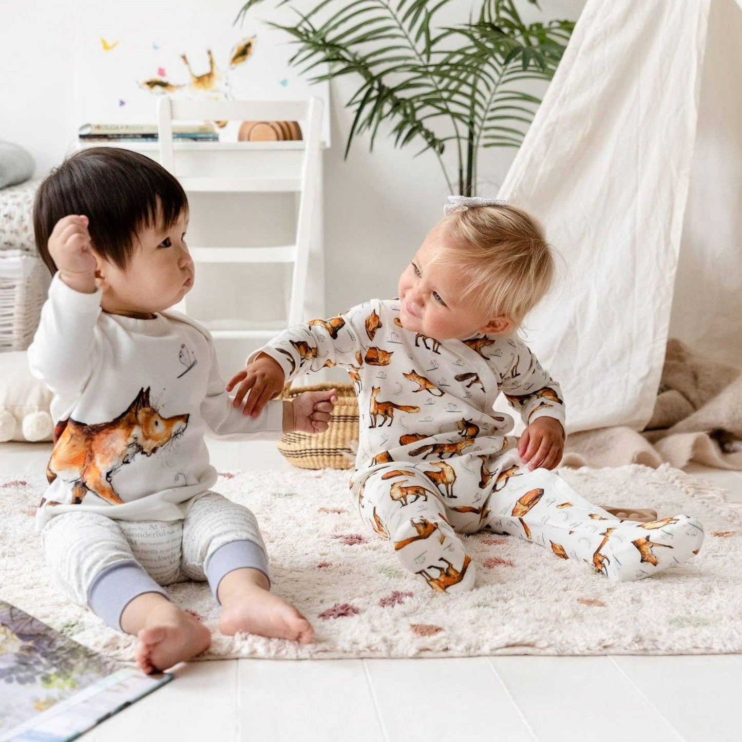 Dexter Fox Print Babygrow