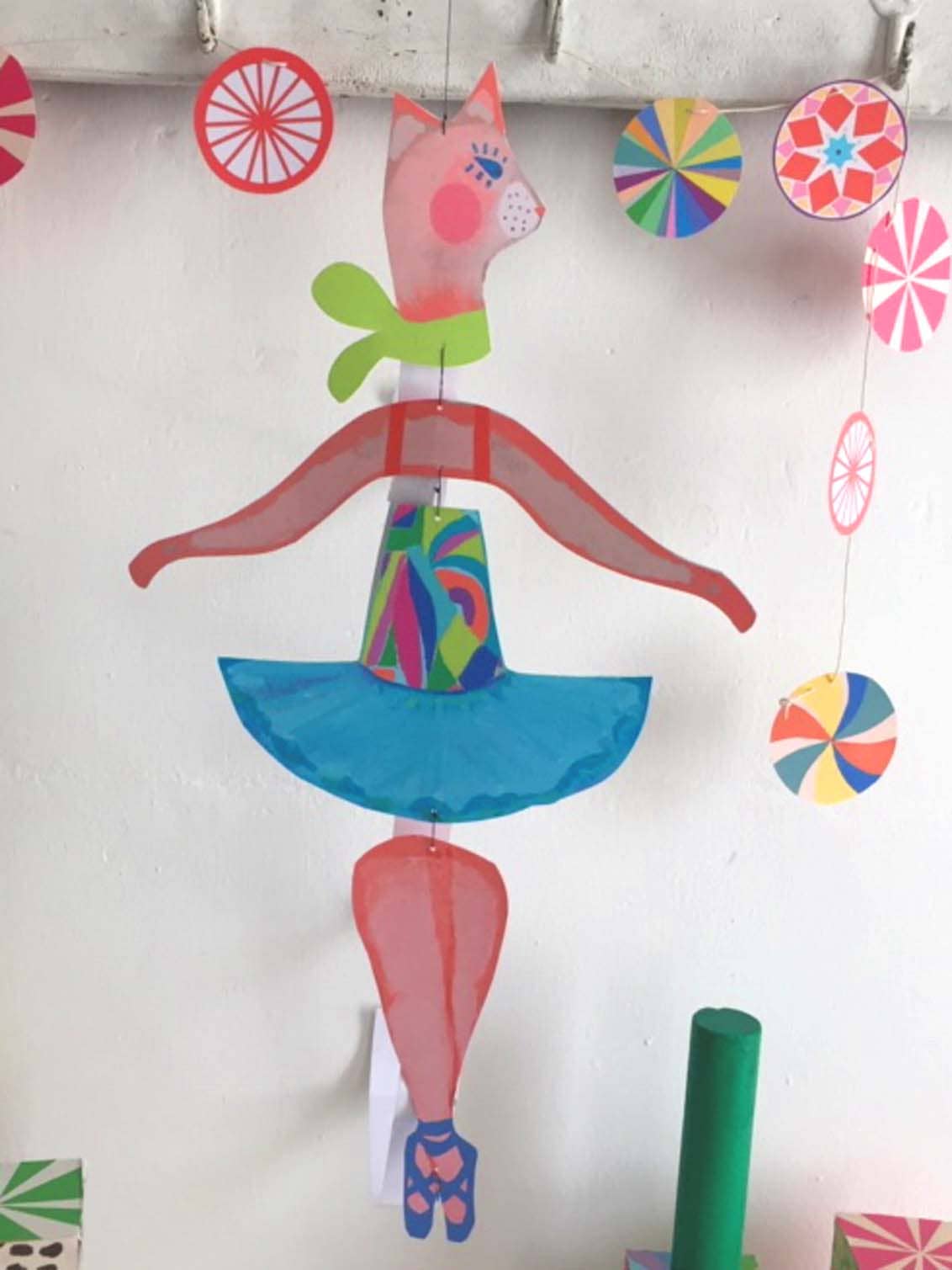 Cat Ballerina Nursery Mobile.