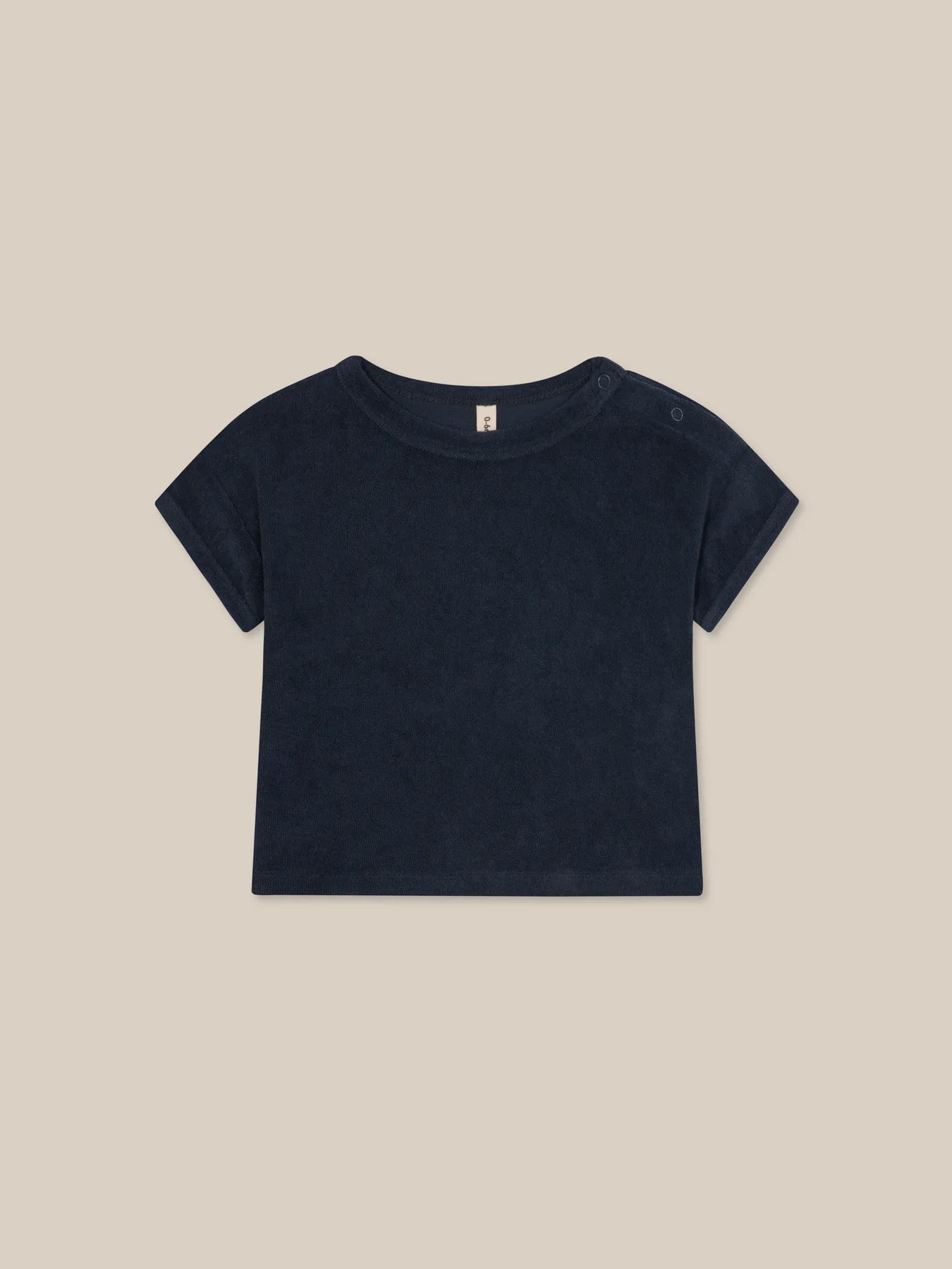 Organic Zoo - Navy Terry Boxy T.Shirt. 4-5 years.