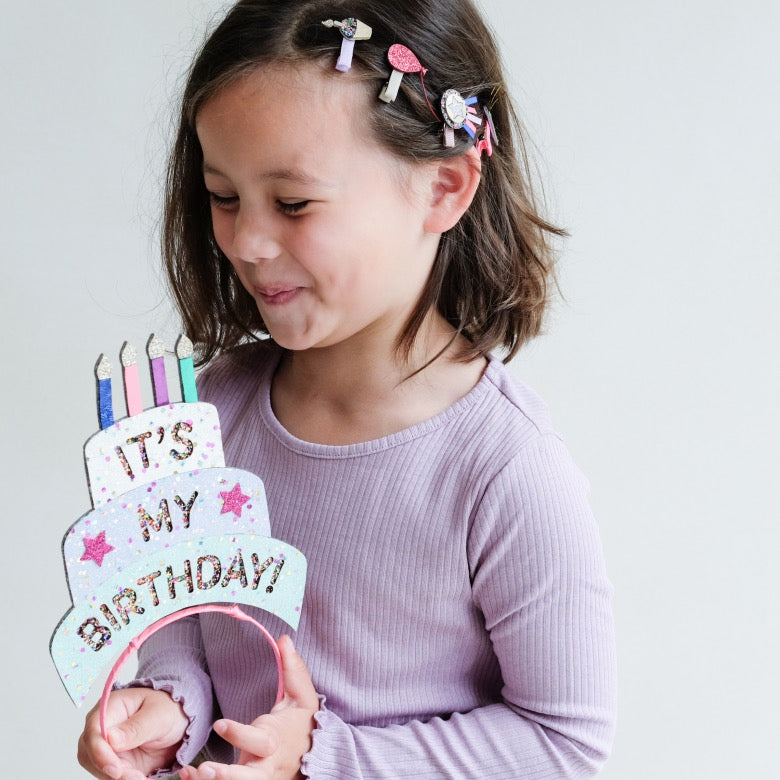 Birthday Hair clips.