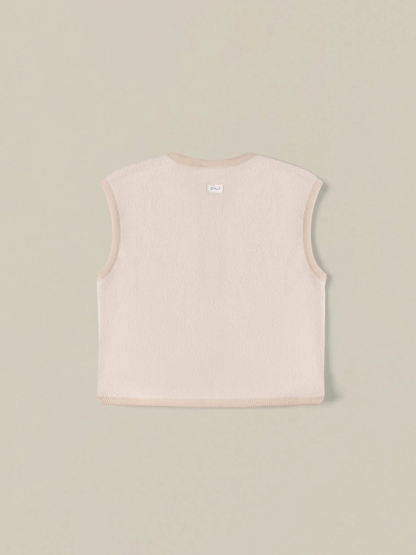 Almond Fleece Vest.