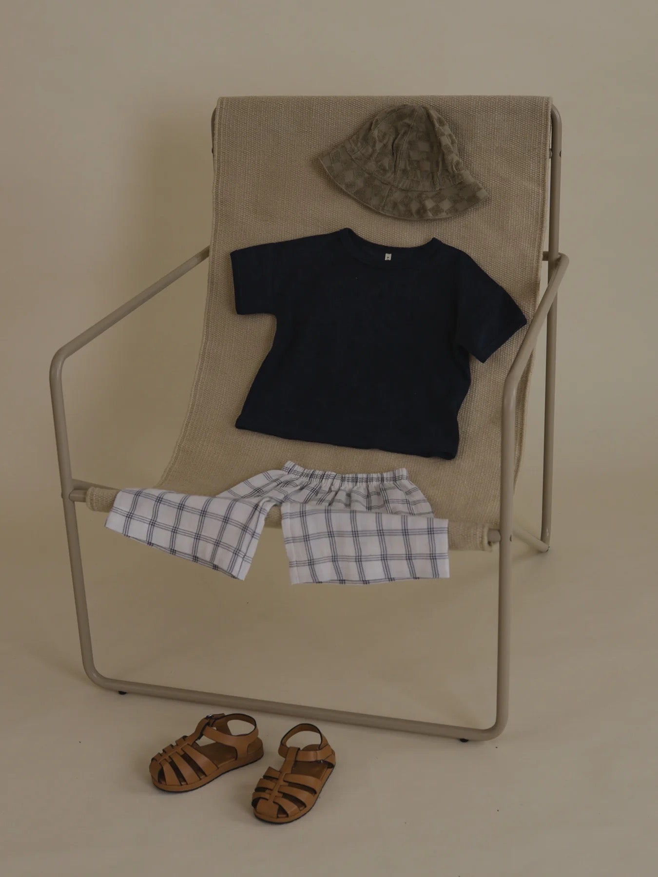 Organic Zoo - Navy Terry Boxy T.Shirt. 4-5 years.