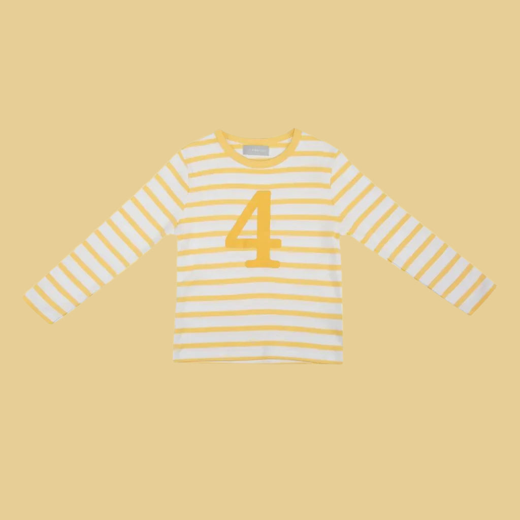 Buttercup Striped Long Sleeve T-Shirt - Number 4