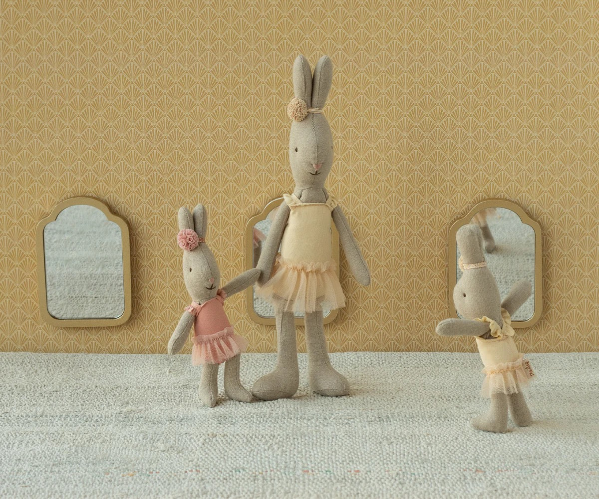 Maileg - Rabbit Micro. Ballet. Cream.