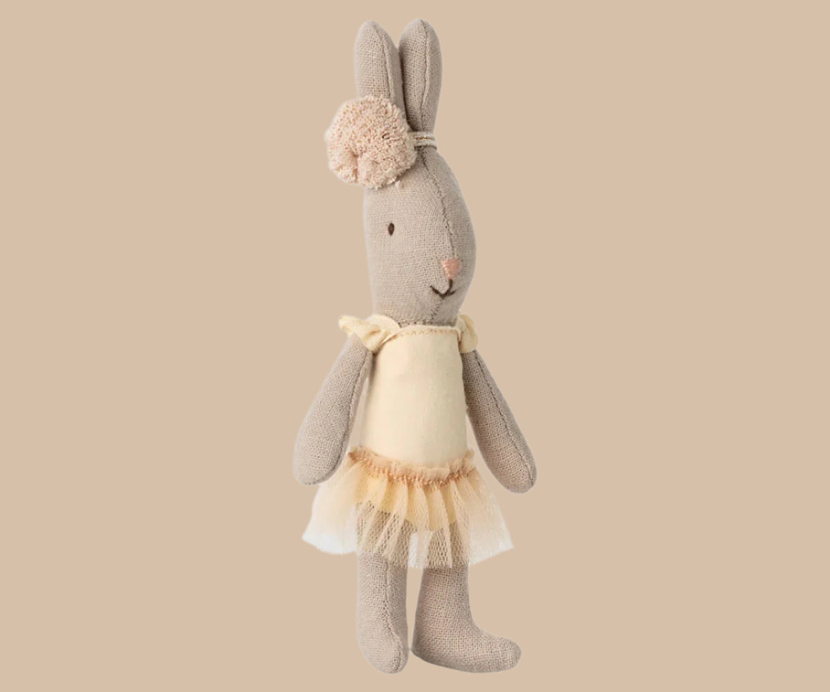 Maileg - Rabbit Micro. Ballet. Cream.