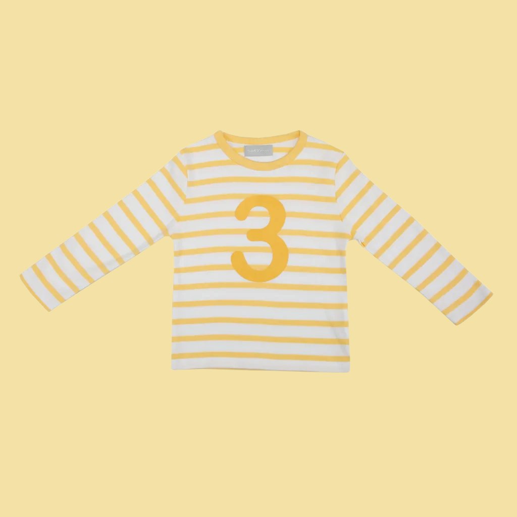 Buttercup Striped Long Sleeve T-Shirt - Number 3
