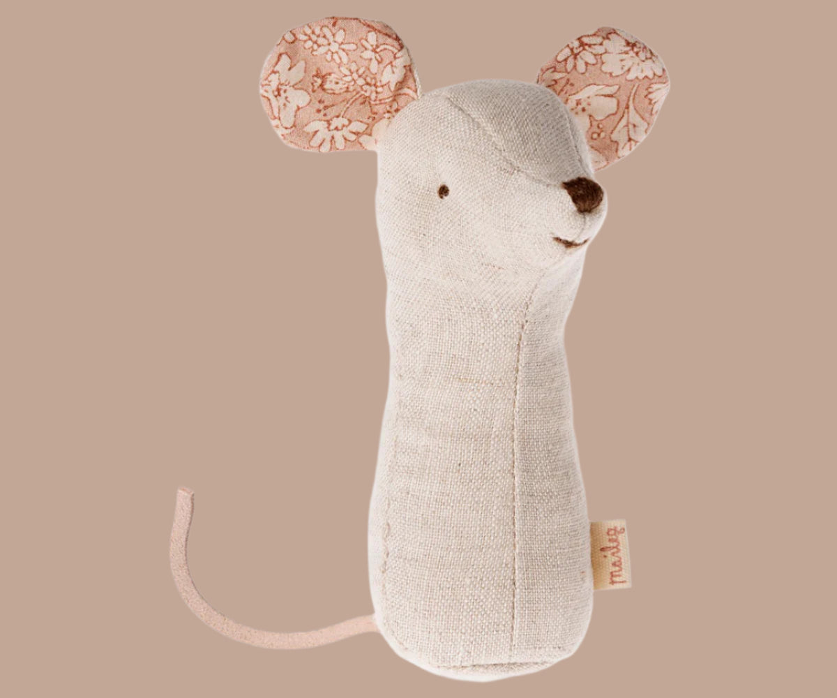 Maileg Lullaby friends Mouse rattle. Nature.