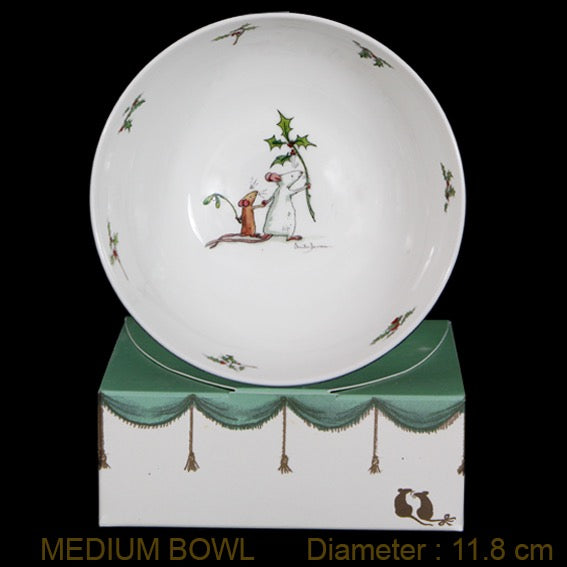 Anita Jeram - 'Here He Comes' Christmas Medium Bowl.