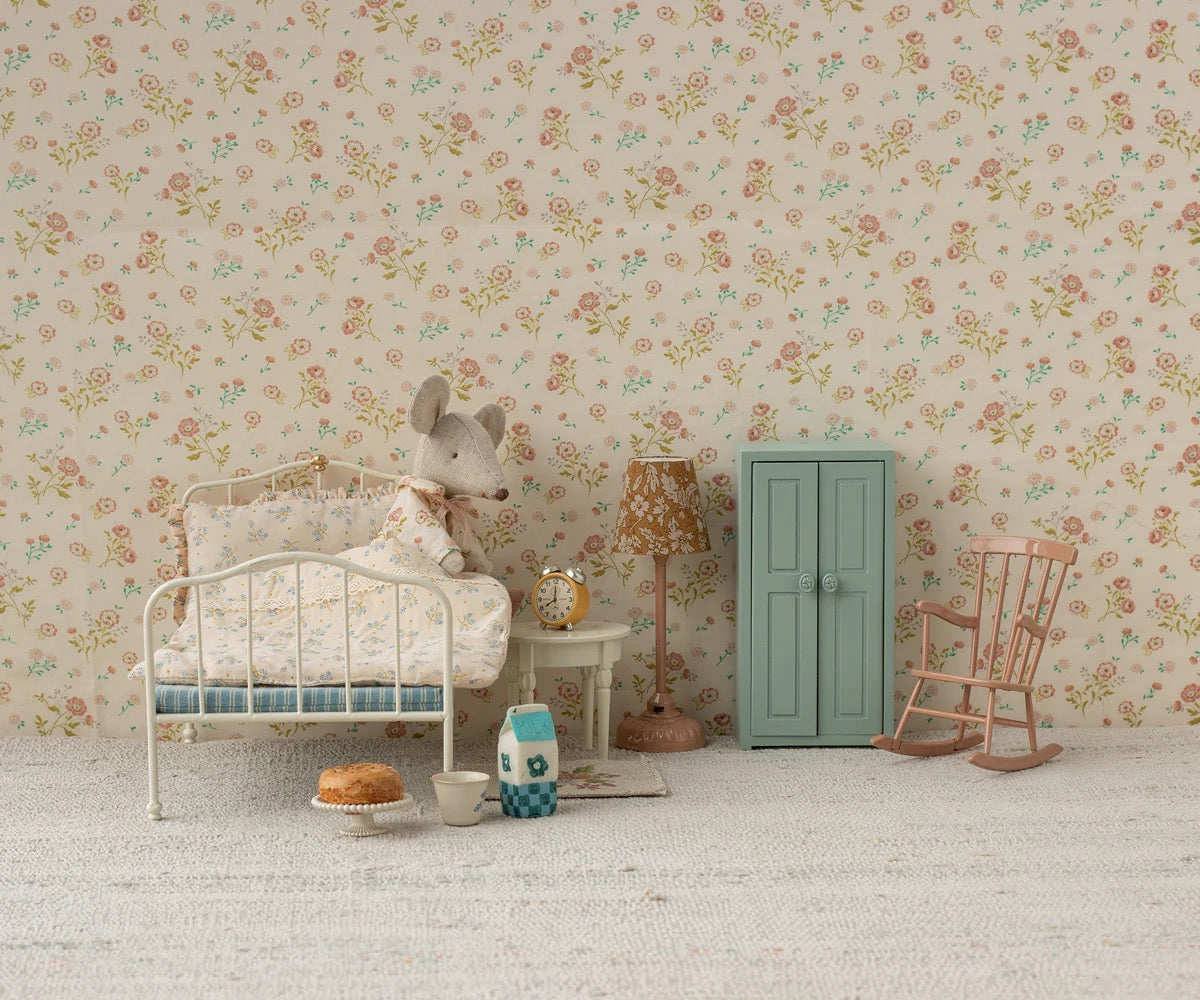 Maileg - Alarm clock Yellow. Mouse.