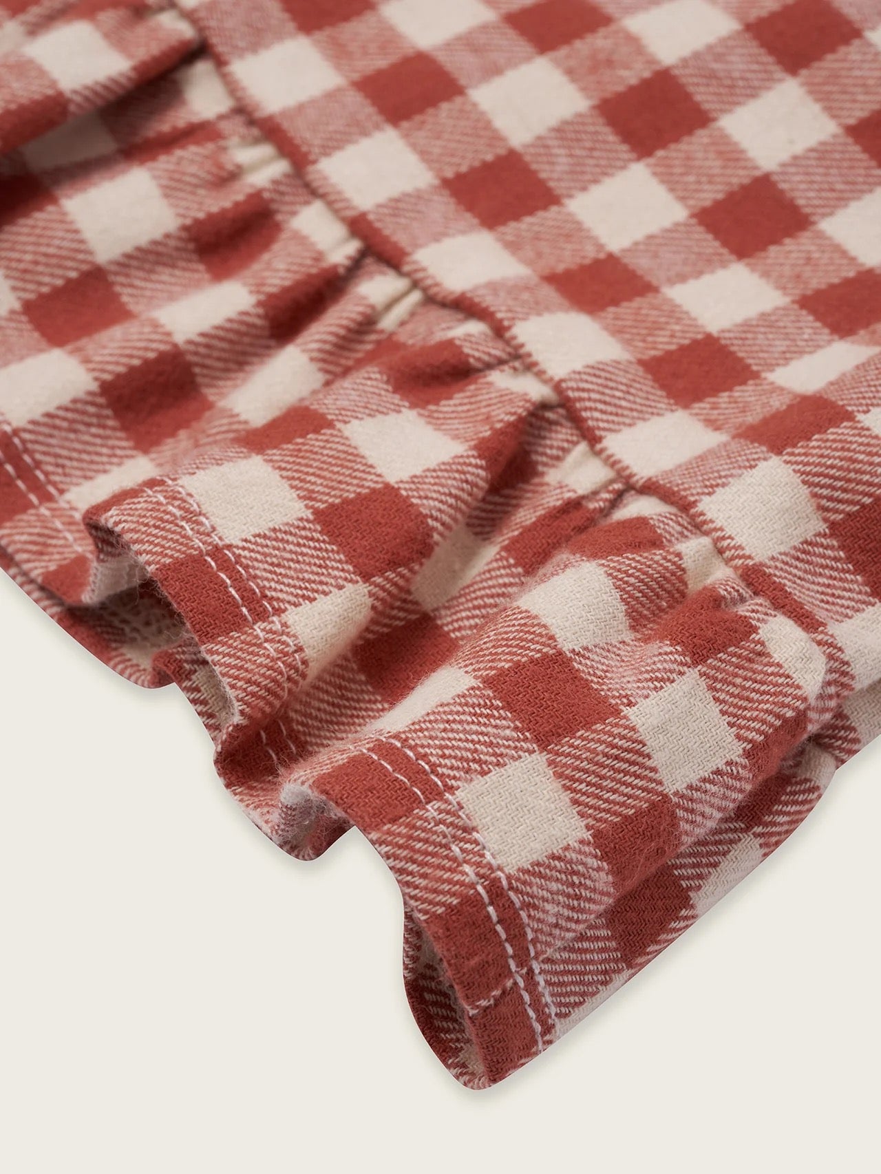 Paprika Gingham Frill Culottes