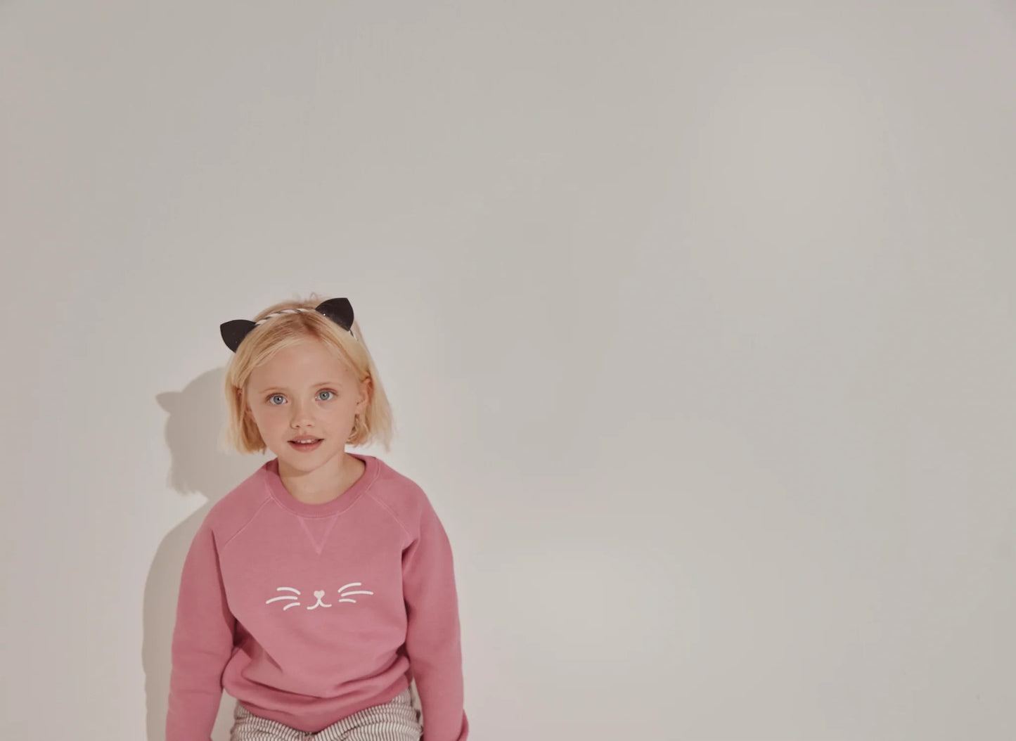 Rose Pink Cat Sweatshirt.
