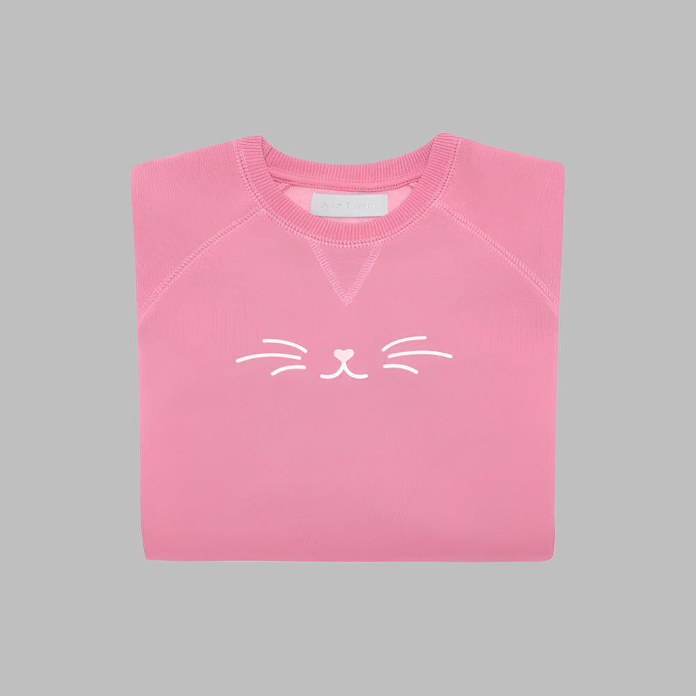 Rose Pink Cat Sweatshirt.