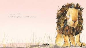 Arlo the lion who couldn't sleep. Picture book by Catherine Rayner.