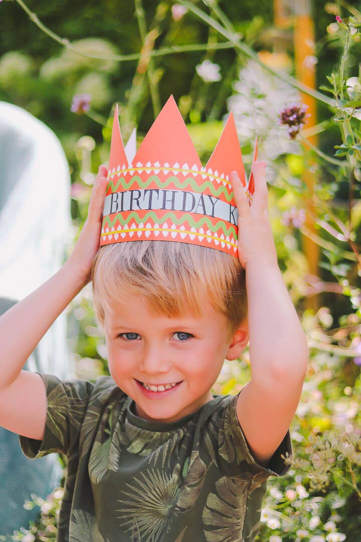 Birthday King Party Hat Card