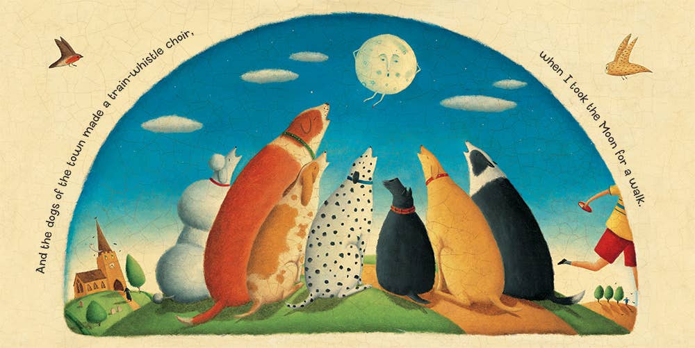 I Took the Moon for a Walk - Children's Book. Large Board Book.