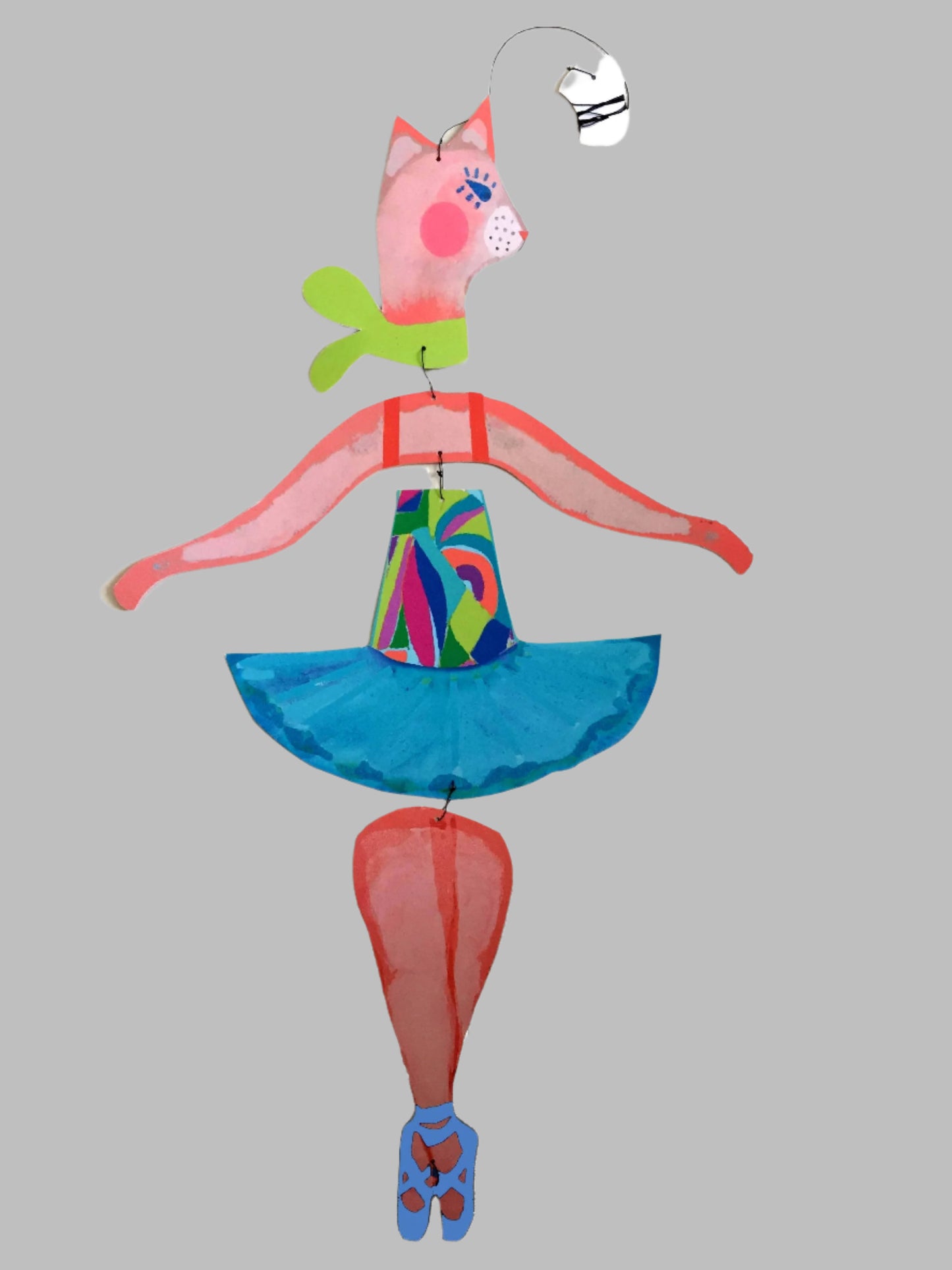 Cat Ballerina Nursery Mobile.