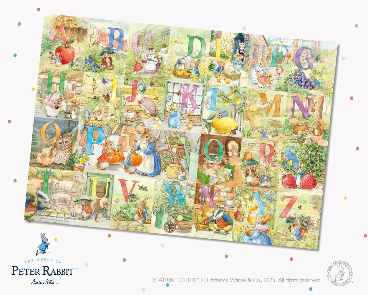 Jigsaw Puzzle. Peter Rabbit Alphabet