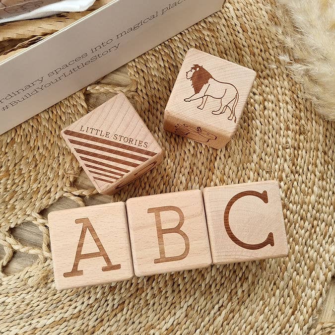 Little Stories Wooden Building Blocks.