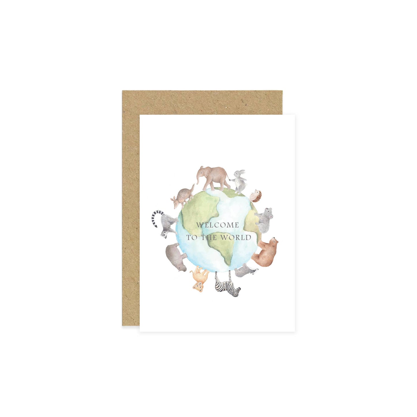 Welcome to the World Earth Baby Card | New Baby Cards