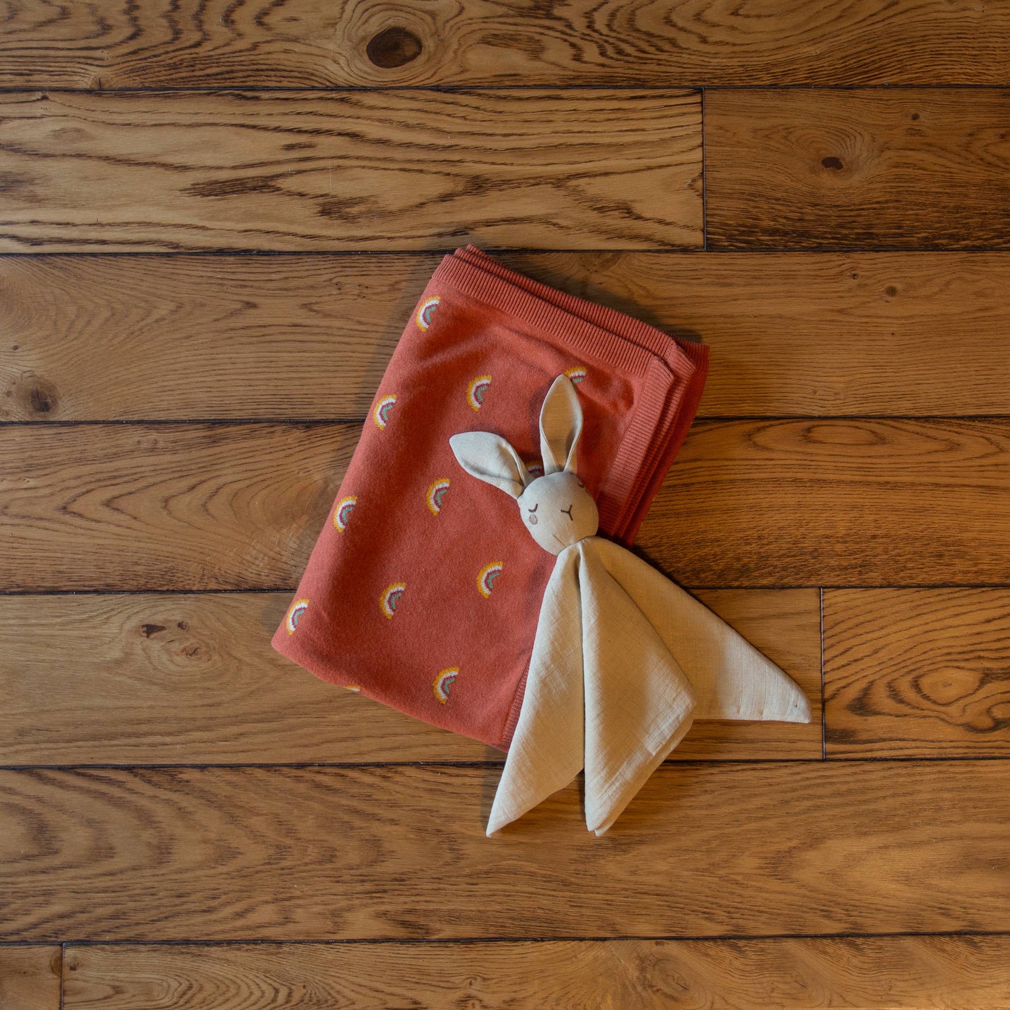 Rabbit Organic Muslin Baby Comforter