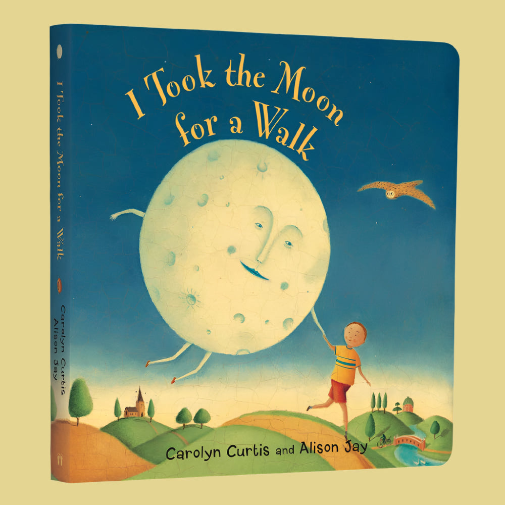 I Took the Moon for a Walk - Children's Book. Large Board Book.