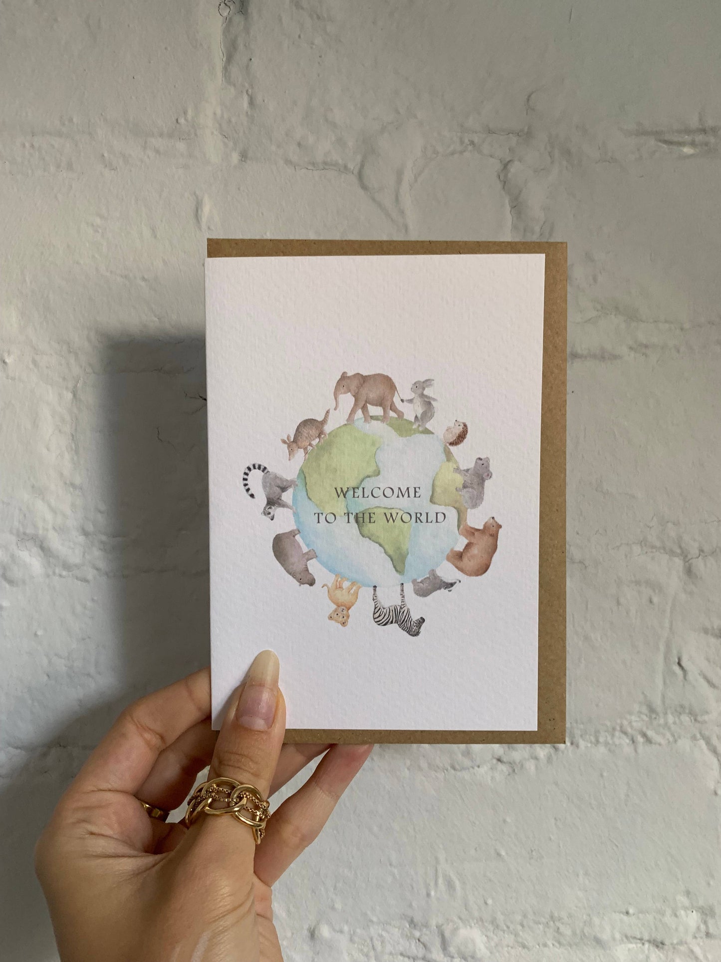 Welcome to the World Earth Baby Card | New Baby Cards