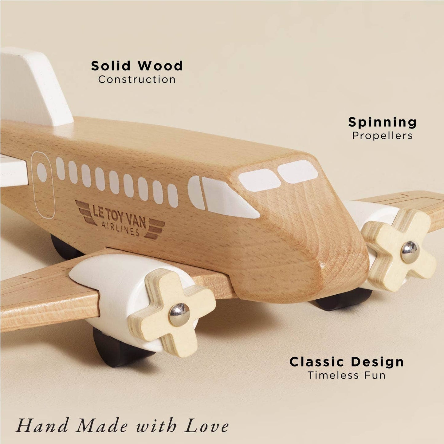 Retro wooden Toy Plane