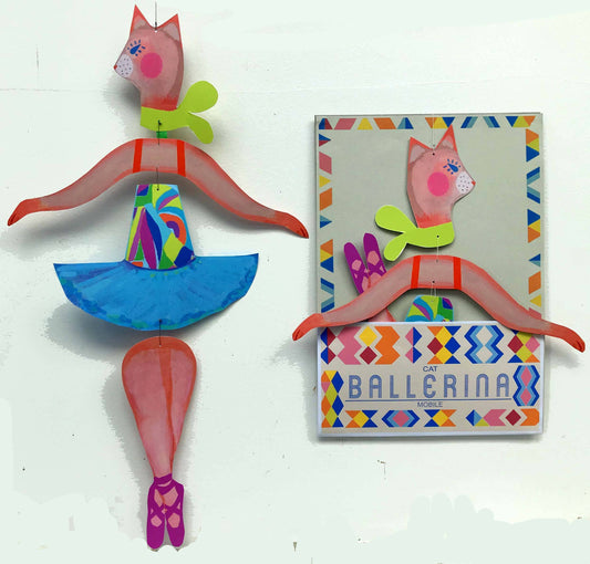 Cat Ballerina Nursery Mobile.