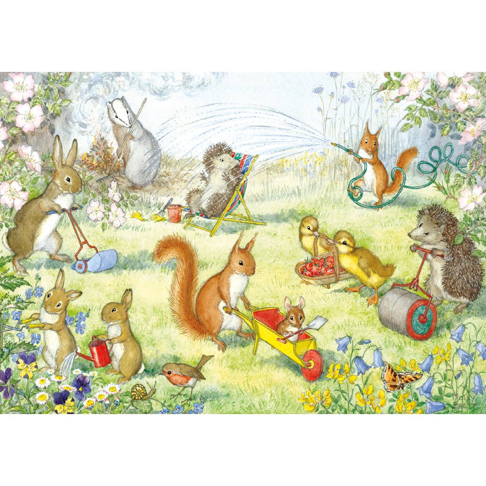Here we go gardening - Molly Brett Postcard
