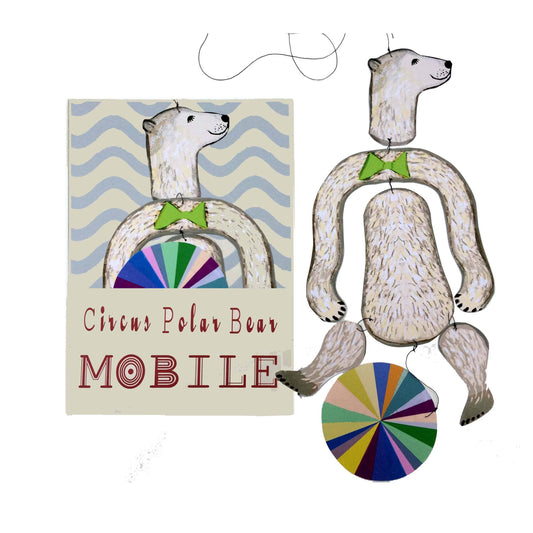 Nursery Circus Polar Bear Kinetic Mobile