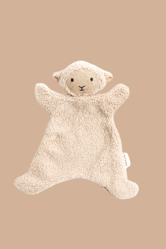 Cream sheep snuggle bear Baby Comforter.