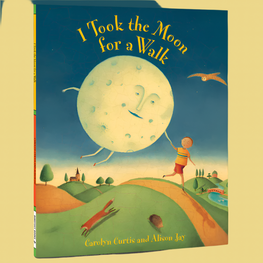 I Took the Moon for a Walk - Children's Book. Large Board Book.