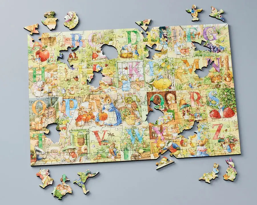 Jigsaw Puzzle. Peter Rabbit Alphabet