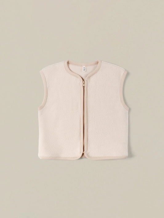 Almond Fleece Vest.