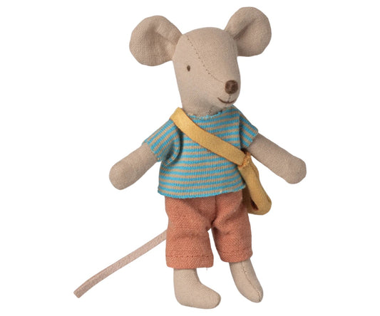 Maileg Little Brother Mouse - with cheese bag.