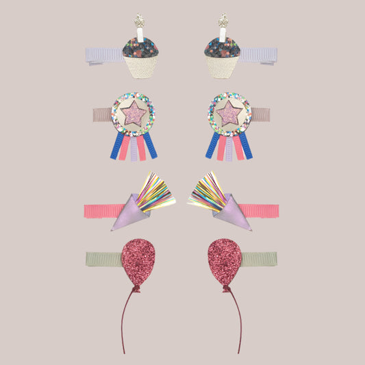 Birthday Hair clips.