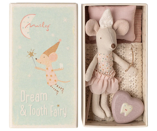 Maileg Tooth Fairy. Little Sister in matchbox.