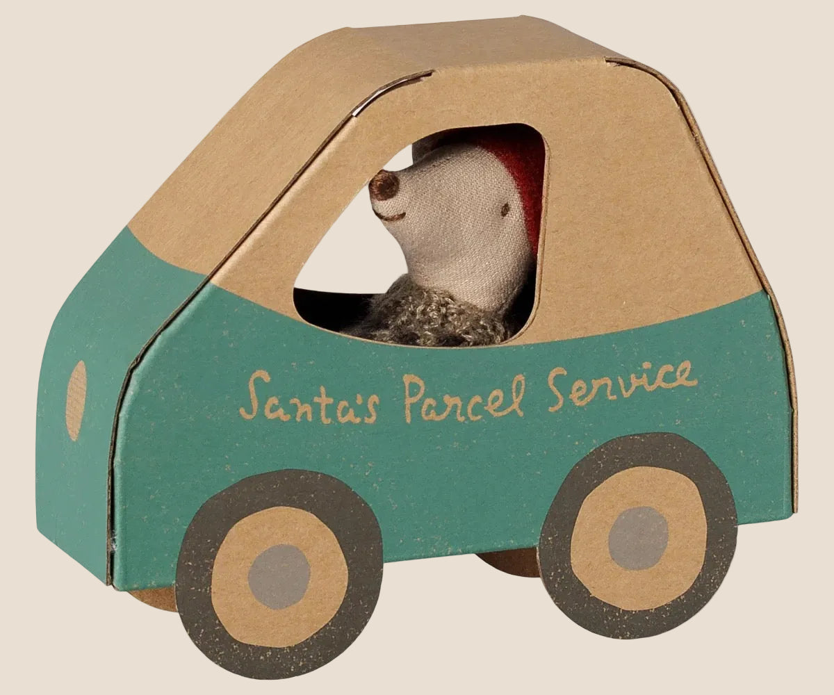 Christmas Mouse - Little Brother in Car Box.