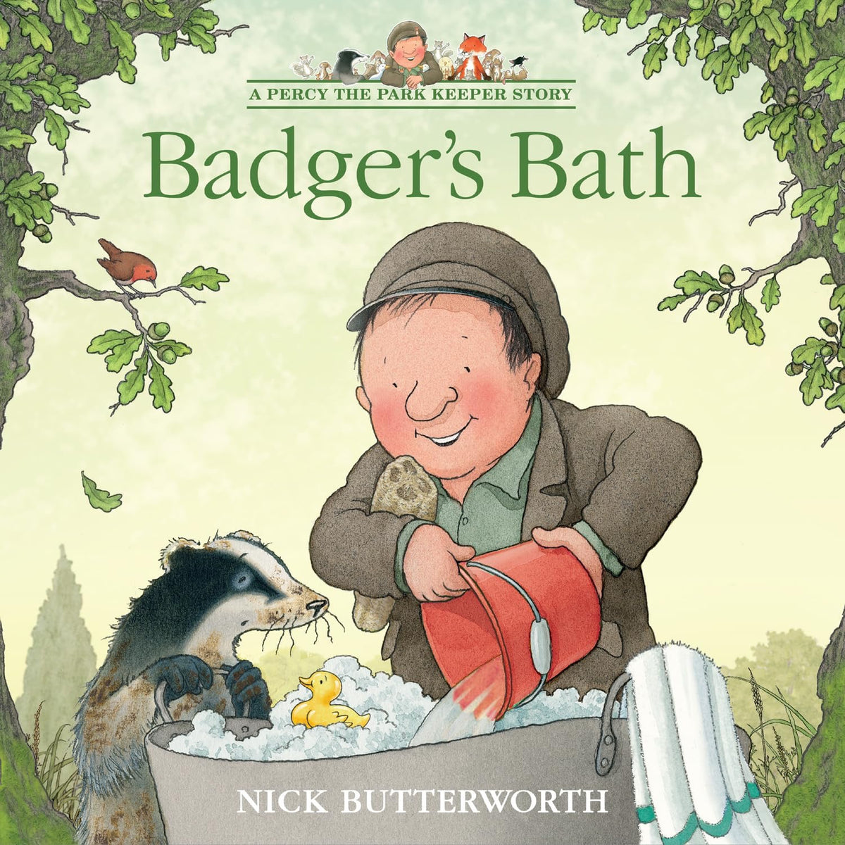 Badger's Bath. Picture book.