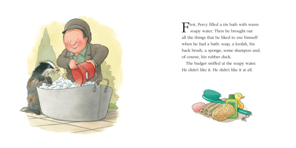Badger's Bath. Picture book.