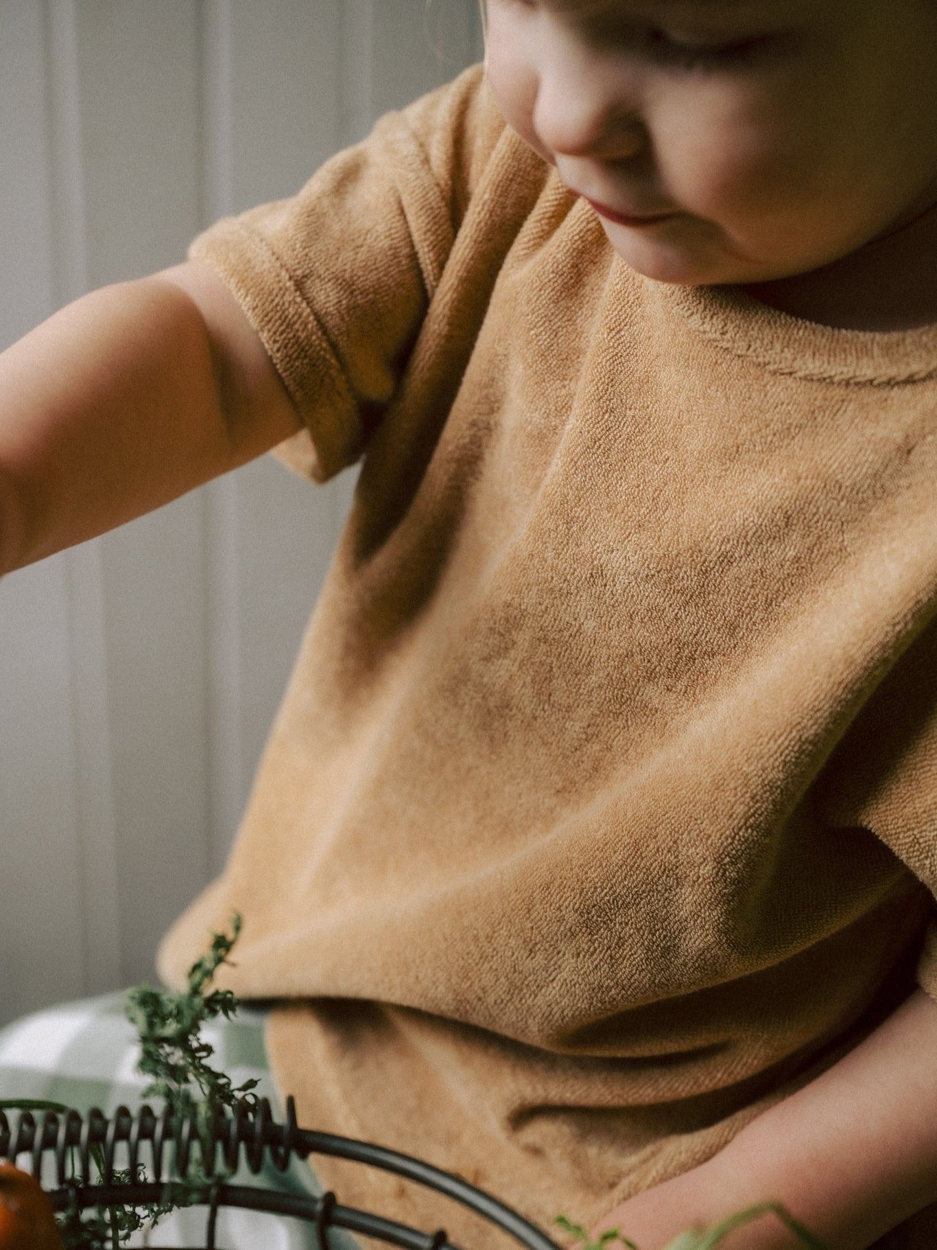 Organic Zoo. Wheat Terry Boxy T-Shirt.